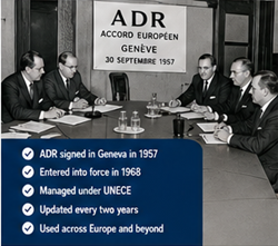 Historical development of ADR regulations and dangerous goods transport in Europe