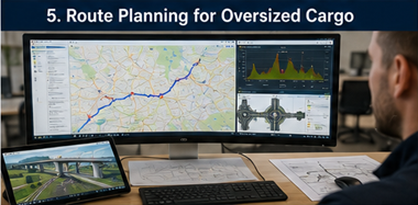 Digital route planning and infrastructure analysis for oversized cargo transport