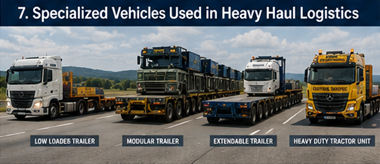 Low loader trailers modular trailers and heavy haul trucks transporting oversized cargo
